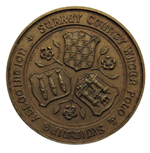 Load image into Gallery viewer, Surrey County Water Polo &amp; Swimming Association Medal 1928
