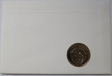 Load image into Gallery viewer, 1997 Liberia $1 Coin &amp; Stamp Cover Golden Wedding Anniversary
