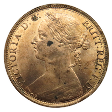 Load image into Gallery viewer, 1887 Queen Victoria One Penny Coin In High Grade
