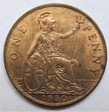 Load image into Gallery viewer, 1930 King George V One Penny Coin - Great Britain - High Grade
