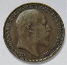 Load image into Gallery viewer, 1909 King Edward VII Farthing Coin - Great Britain
