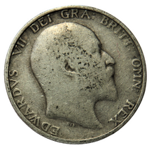 Load image into Gallery viewer, 1910 King Edward VII Silver Shilling Coin - Great Britain
