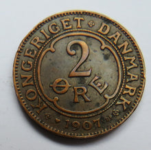 Load image into Gallery viewer, 1907 Denmark 2 Ore Coin
