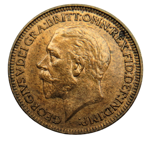 1936 King George V Farthing Coin - Great Britain