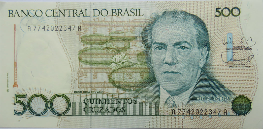 Brazil 500 Cruzados Banknote