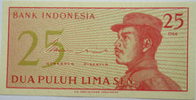 Load image into Gallery viewer, 1964 Bank Of Indonesia 25 Rupees Banknote
