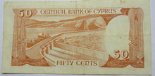 Load image into Gallery viewer, 1988 Cyprus 50 Cents Banknote
