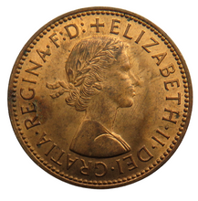 Load image into Gallery viewer, 1966 Queen Elizabeth II Halfpenny Coin - Great Britain
