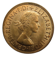 Load image into Gallery viewer, 1958 Queen Elizabeth II Halfpenny Coin - Great Britain
