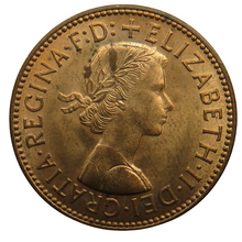 Load image into Gallery viewer, 1958 Queen Elizabeth II Halfpenny Coin - Great Britain
