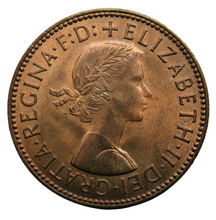 Load image into Gallery viewer, 1960 Queen Elizabeth II Halfpenny Coin - Great Britain
