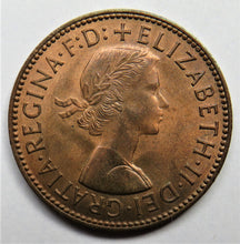 Load image into Gallery viewer, 1960 Queen Elizabeth II Halfpenny Coin - Great Britain
