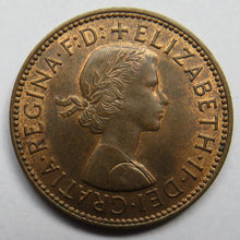 Load image into Gallery viewer, 1965 Queen Elizabeth II Halfpenny Coin - Great Britain
