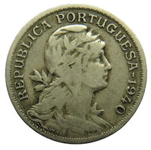 Load image into Gallery viewer, 1940 Portugal 50 Centavos Coin
