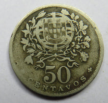 Load image into Gallery viewer, 1928 Portugal 50 Centavos Coin
