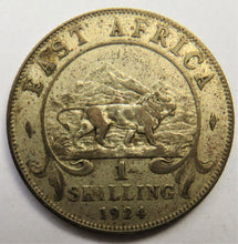 Load image into Gallery viewer, 1924 King George V East Africa One Shilling Coin
