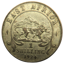 Load image into Gallery viewer, 1924 King George V East Africa One Shilling Coin
