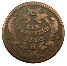 Load image into Gallery viewer, 1760-H Austria One Kreuzer Coin
