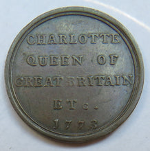 Load image into Gallery viewer, Charlotte Queen Of Great Britain 1773 Medal By John Kirk
