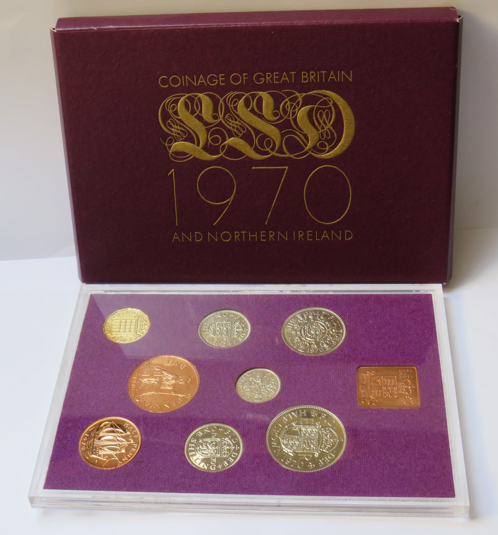 1970 Coinage Of Great Britain & Northern Ireland Proof Set | J.W.B
