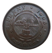 Load image into Gallery viewer, 1898 South Africa One Penny Coin
