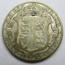 Load image into Gallery viewer, 1925 King George V Silver Halfcrown Coin - Great Britain - Scarce Date
