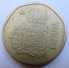 Load image into Gallery viewer, 1989 Spain 500 Pesetas Coin
