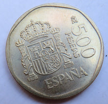 Load image into Gallery viewer, 1989 Spain 500 Pesetas Coin
