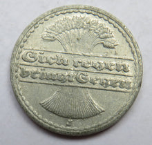 Load image into Gallery viewer, 1922-J Germany Weimar Republic 50 Reichspfennig Coin
