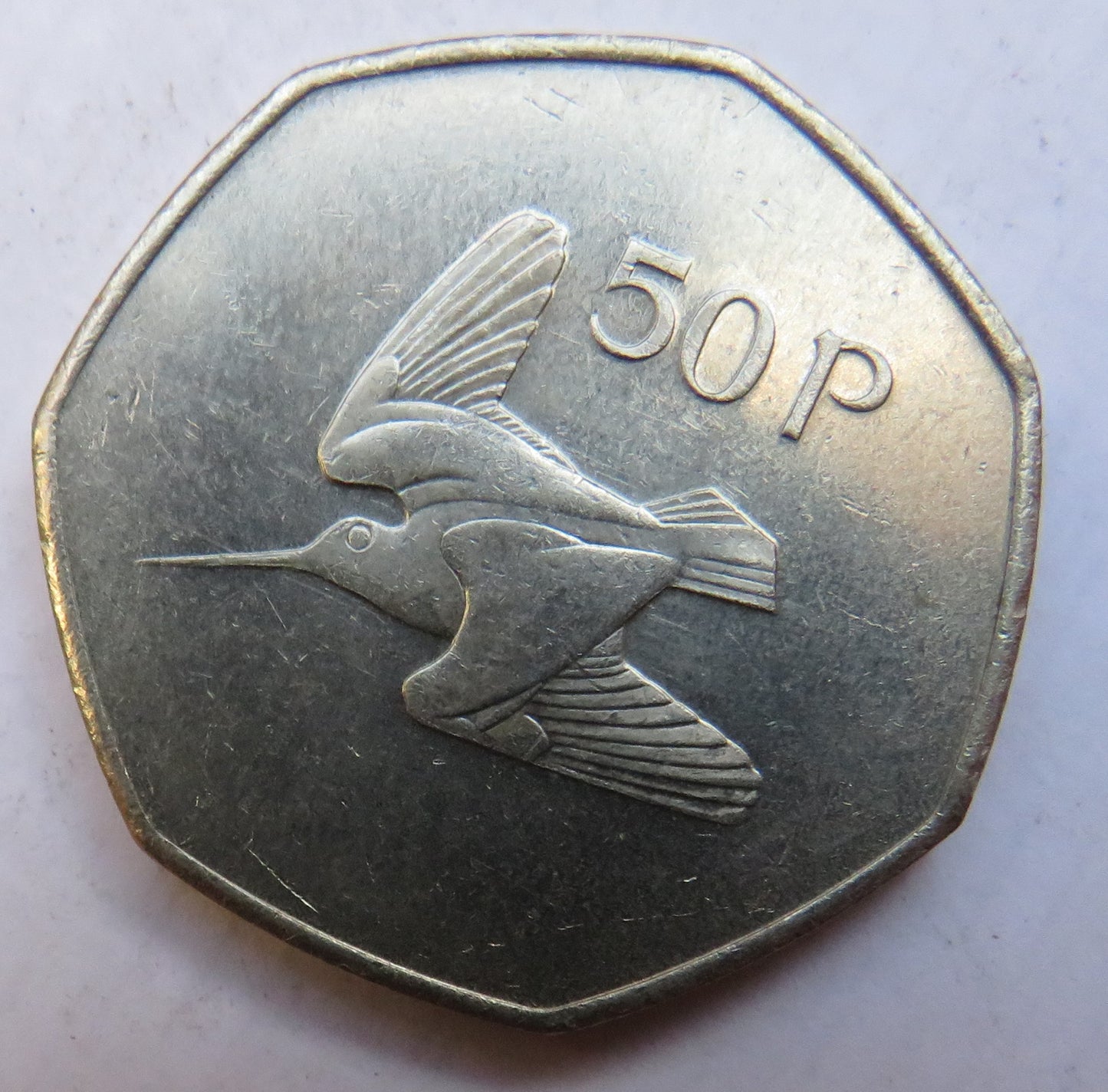 1998 Ireland Eire 50p Fifty Pence Coin