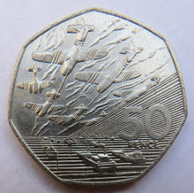 Load image into Gallery viewer, 1994 Great Britain 50p Fifty Pence Coin - D-Day Landing
