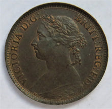 Load image into Gallery viewer, 1886 Queen Victoria Bun Head Farthing Coin - Great Britain
