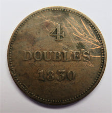 Load image into Gallery viewer, 1830 Guernsey 4 Doubles Coin
