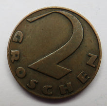 Load image into Gallery viewer, 1925 Austria 2 Groschen Coin
