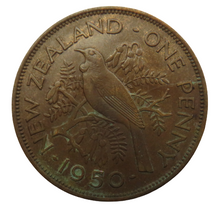 Load image into Gallery viewer, 1950 King George VI New Zealand One Penny Coin
