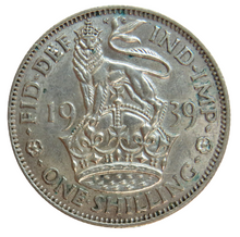 Load image into Gallery viewer, 1939 King George VI One Shilling Coin (English Reverse)
