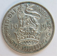 Load image into Gallery viewer, 1939 King George VI One Shilling Coin (English Reverse)
