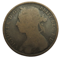 Load image into Gallery viewer, 1893 Queen Victoria One Penny Coin - Great Britain
