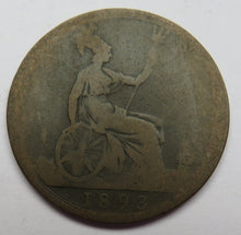 Load image into Gallery viewer, 1893 Queen Victoria One Penny Coin - Great Britain
