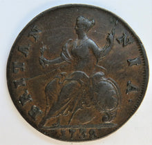 Load image into Gallery viewer, 1738 King George II Halfpenny Coin
