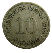 Load image into Gallery viewer, 1898-A Germany 10 Pfennig Coin
