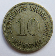 Load image into Gallery viewer, 1898-A Germany 10 Pfennig Coin
