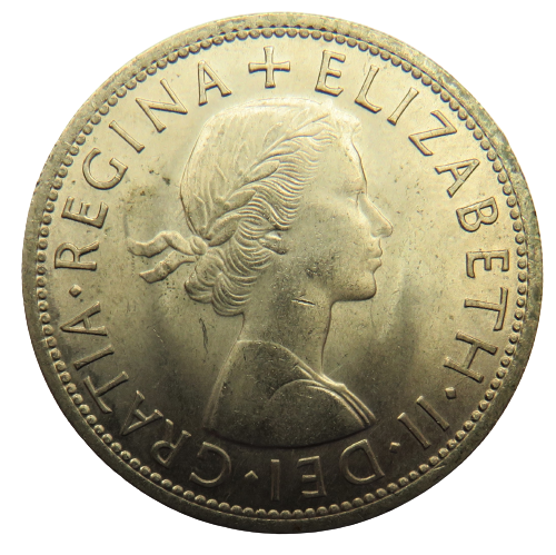 1960 Queen Elizabeth II Halfcrown Coin In High Grade