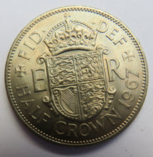 Load image into Gallery viewer, 1967 Queen Elizabeth II Halfcrown Coin In High Grade
