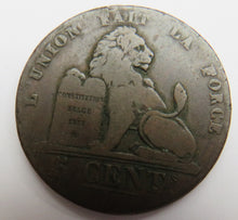 Load image into Gallery viewer, 1837 Belgium 5 Centimes Coin
