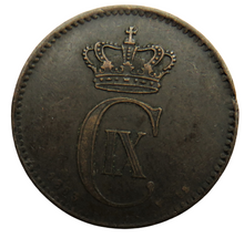 Load image into Gallery viewer, 1883 Denmark 2 Ore Coin
