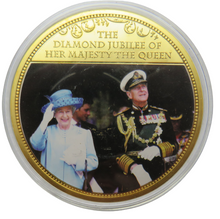 Load image into Gallery viewer, 1952-2012 The Diamond Jubilee Of Her Majesty The Queen Large Commemorative Coin
