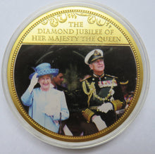 Load image into Gallery viewer, 1952-2012 The Diamond Jubilee Of Her Majesty The Queen Large Commemorative Coin
