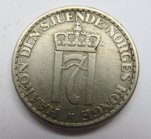 Load image into Gallery viewer, 1954 Norway One Krone Coin
