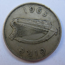 Load image into Gallery viewer, 1963 Ireland Eire Halfcrown Coin
